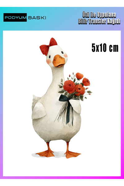 podyum baskı sevimli ördek Ütü Ile Yapışan Tekstil Tişört baskı kağıdı