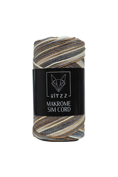 Ritzz macrameu Cordon Sim 2 MM Crem Gri Maro