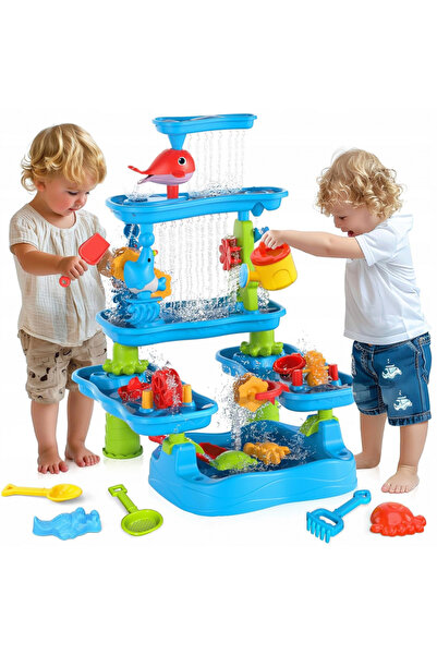 Matadi Set mare de joaca 2in1 cu apa si nisip Water Toy,3 nivele,jucarii incl...