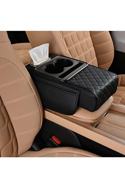 Arabest Car Armrest Cushion,5-in-1 Center Console Cover with 2 Storage Bags C...