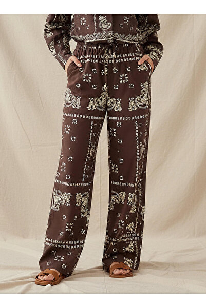 Lee Cooper Mid-Rise Pants with Drawstring Closure Cotton