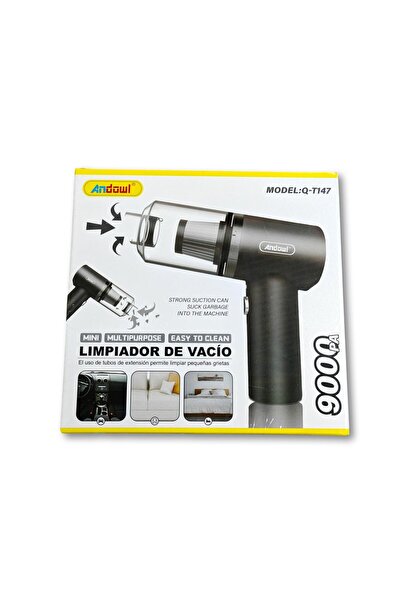 Andowl Q-T147 Portable Car Vacuum Cleaner, 9000PA Power – Compact and Cordless