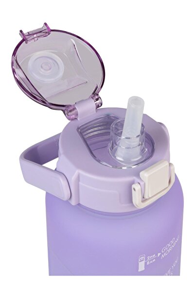 Vagonlife Polycarbonate Flask with Straw 2000 ml - Lila Standard