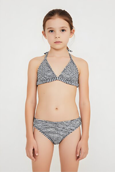 Estiva طقم بيكيني بقصة مثلثية منقوش للفتيات