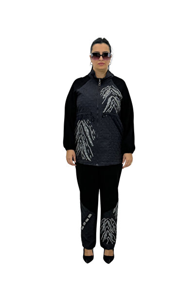 AY-SEL Big Size Women's Rubber Detailed Shiny Patterned Stylish Sports Bottom...