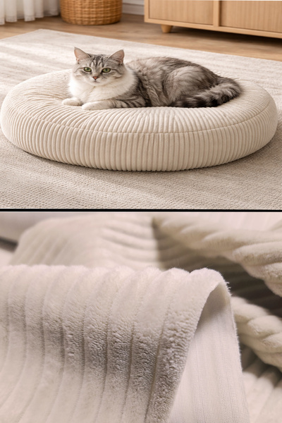 B'DEKOR DÖŞEMELİK KUMAŞ Fitilli Kadife Kırlent Yer Minderi Kumaşı Pati Dostu ...