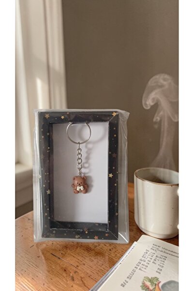 Doğal 🧸 Minik Ayıcık Anahtarlık : Yıldız Tozu ve Masumiyet Eşlikçisi