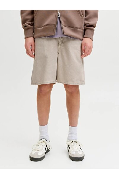 Jack & Jones Τζιν σορτς για αγόρια, μεσαίου ύψους, κανονικής εφαρμογής, μπεζ,...