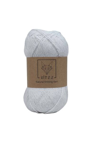 Ritzz Bumbac subțire cu sclipici 1,5 MM Alb 1002