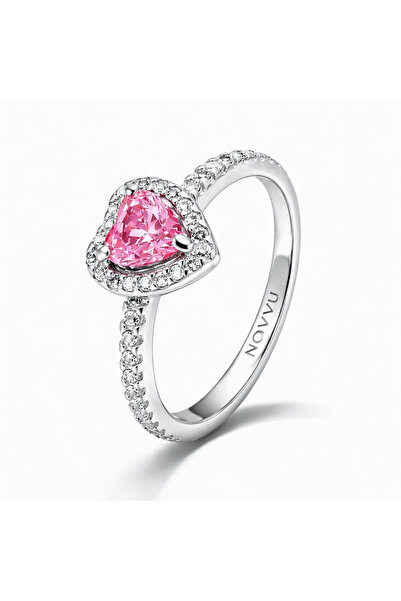 Novvu Pink Heart Ring - Size 60