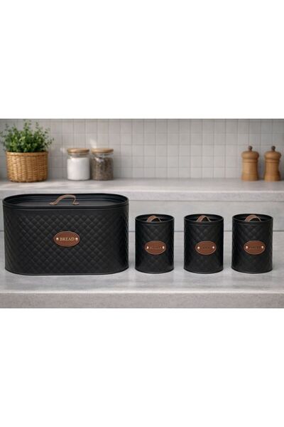 PAZARAKOŞ سلسلة توابل إيكميليك الفاخرة ذات المظهر الجلدي الأسود