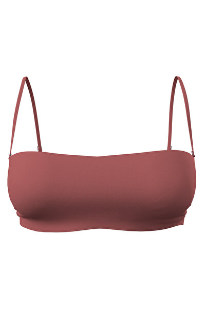 Calvin Klein Kadın Bandeau- Rp Dusty Cedar Bikini Üstü