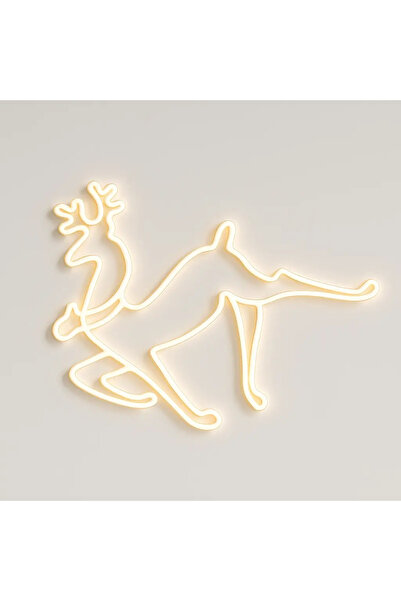 AT Performance Decorațiune luminoasă de Crăciun cu ren, 2 fețe, cu furtun LED...