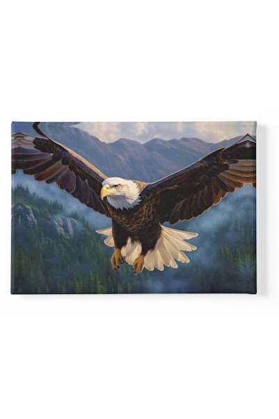 PIM Pictură pe pânză vultur în zbor, natură, munți, 40x60cm