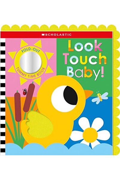 Cartwheel Books Look Touch Baby! (a Fold-Out Tummy Time Book)