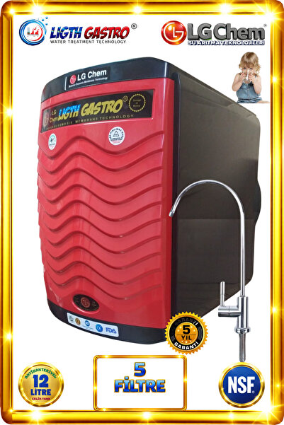 ligth gastro LG Chem GOLD KIRMIZI KAPALI KASA SU ARITMA CİHAZI 12 LİTRELİK 90...
