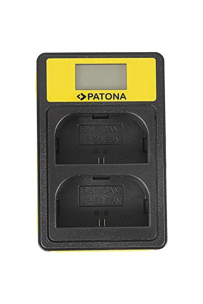 Patona Incarcator Smart USB Dual LCD LP-E6 compatibil Canon 5D II 7D 60D 70D ...