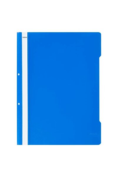 Noki Plastic File With Clip And Holes Cobalt Blue