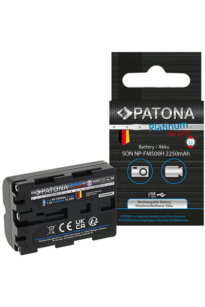 Patona Acumulator Platinum cu incarcare USB-C pentru Sony NP-FM500H -1374