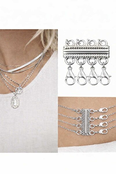 GlassySKY (4 Pieces) Multiple Chain Necklace Separating Device - Device to Pr...
