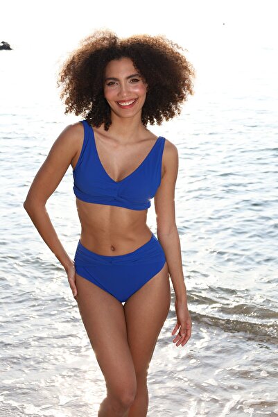 Estiva Women's Blue Concept Wide Band Shaping / Sculpting Bikini Set
