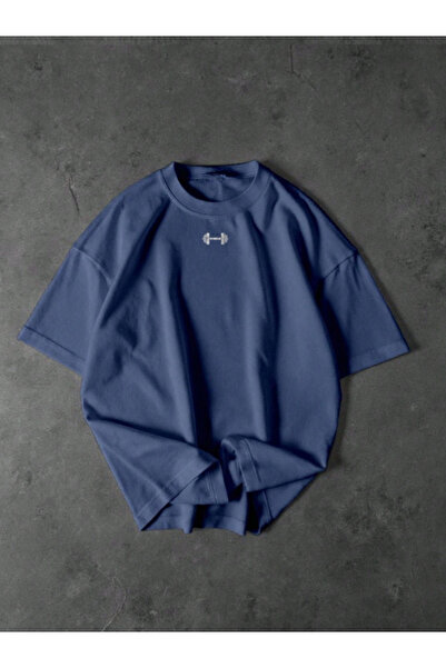 Revasser Unisex Women/Men Dumb Custom Printed Oversized Combed Cotton Crew Ne...