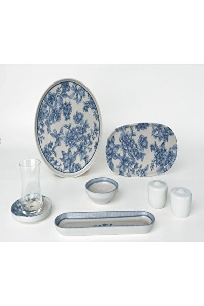 Pierre Cardin Isla Blue Porselen 28 Parça Kahvaltı Takımı