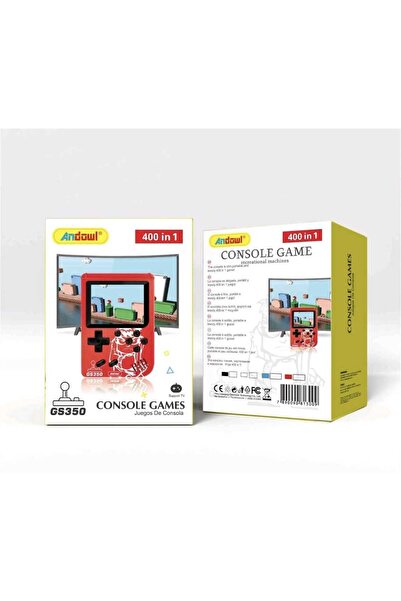 Andowl Consolă Jocuri Retro GS350 – 400 în 1, Clasică Portabilă