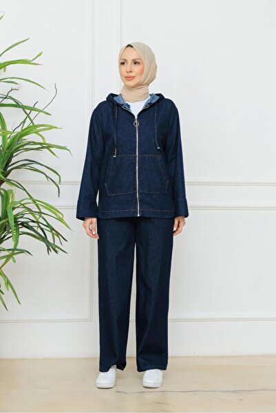 ESLEMNUR 2-piece jeans set // k Hooded jacket pants en1004