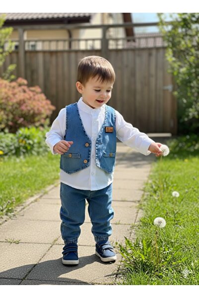 MİNİKO KİDS CĂMAȘĂ DE FERIȚĂ DE SĂBĂTOARE PENTRU BĂIEȚI ȘI BLUZĂ DE BLĂNĂRĂ Y...