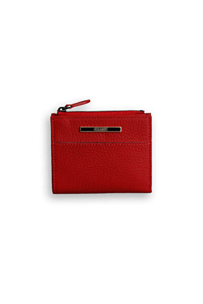 GUARD Red Genuine Leather Small Size Coin Purse Women's Wallet // Grd260226Wt...