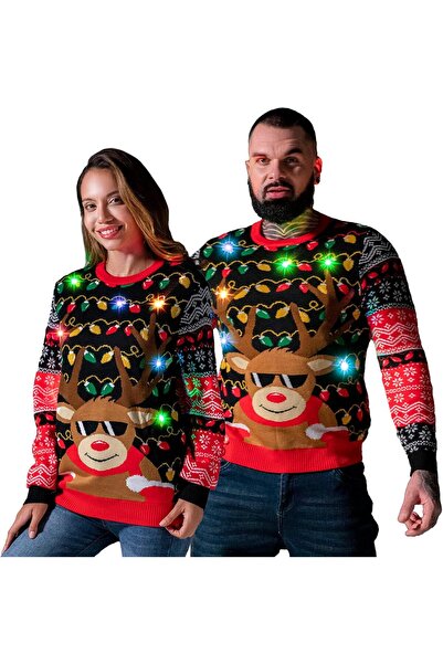 NO BRAND Unisex Christmas Ugly Sweatshirt Men Women 3D Printing Santa Sweater