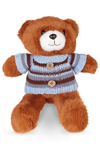 CAN OYUNCAK سترة بير مخطط (بنية) - قياسية