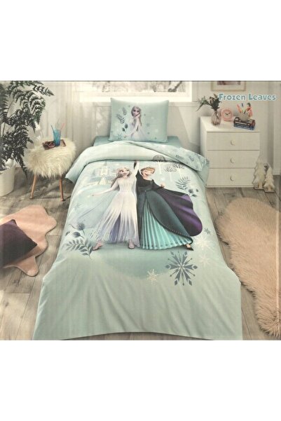 Özdilek Disney matlasat li lenjerie de pat Ranforce Mentă Frunze Congelate