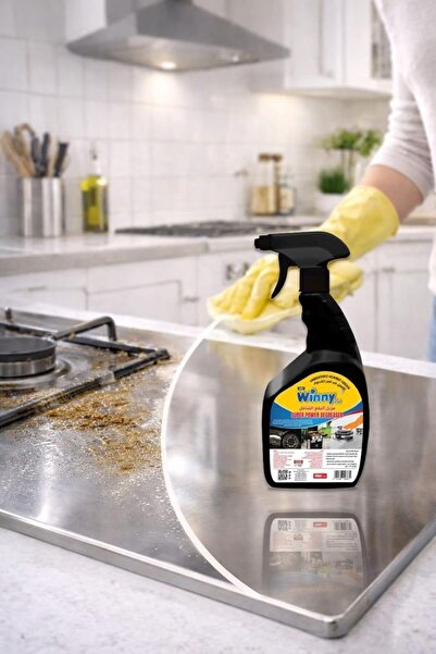 winny مزيل شامل للبقع ومزيل دهون المطبخ – بخاخ منظف متعدد الأغراض للمطبخ