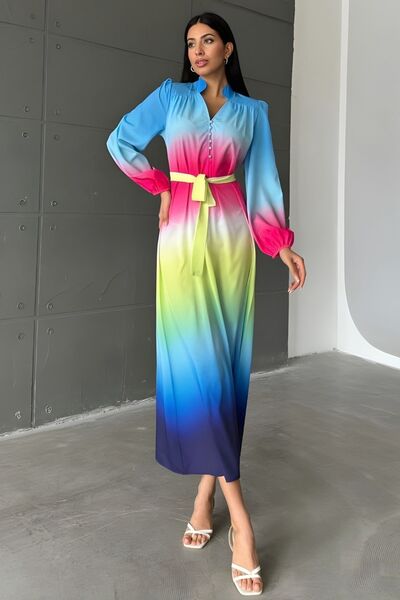 Hiccup MSN Ombre maxi dress with Belt