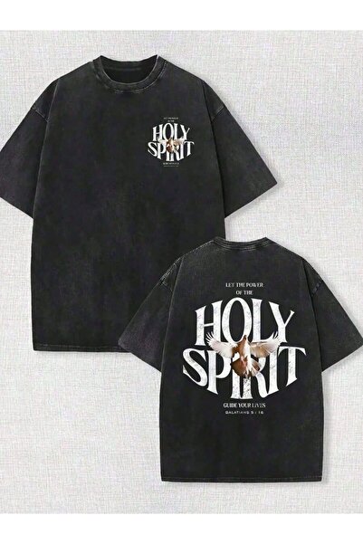 ZEMLİYA Unisex T-shirt με γραφικό σχέδιο και κοντό μανίκι – Καλοκαιρινό μπλου...