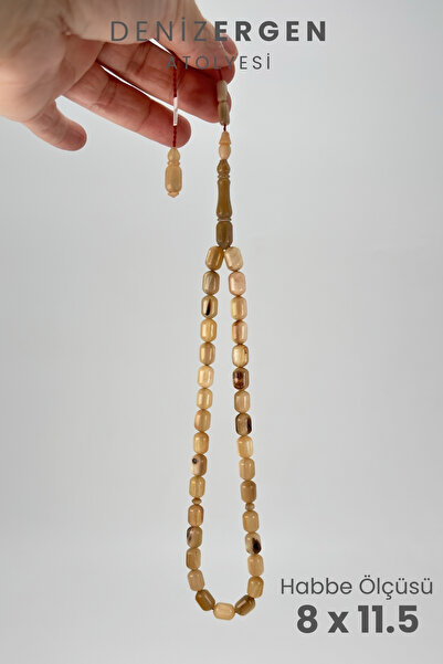 DENİZ ERGEN Sertifikalı Üst Düzey Doğal Koç Boynuzu Sistem Püsküllü Tesbih