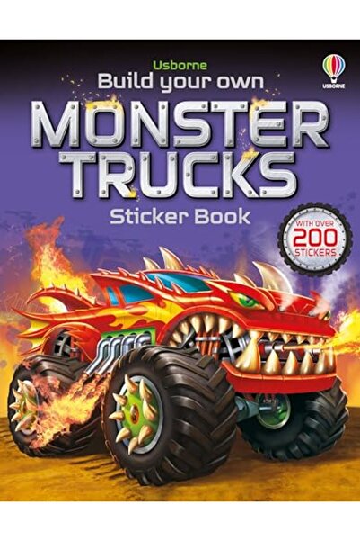 Usborne Build Your Own Monster Trucks Sticker Book