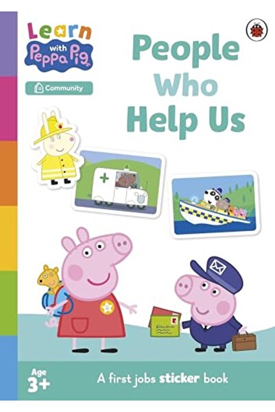 ladybird كتاب أنشطة ملصقات "تعلم مع بيبا: أشخاص يساعدوننا"