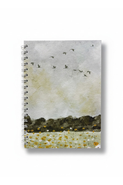 Lizy دفتر ملاحظات بغلاف صلب حلزوني - 17x24 سم - 120 ورقة