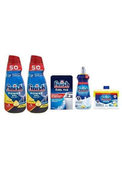 Fairy Finish Power Gel Soap Set, Lemon Scent, 2 x 1 Liter Bottles