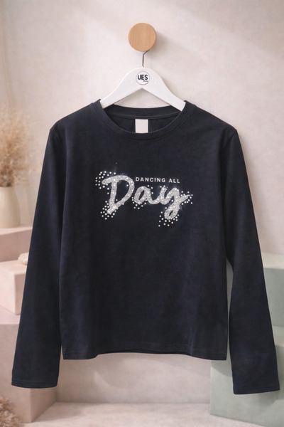 ues Tricou cu mânecă lungă pentru fete Dancing All Day Stoned