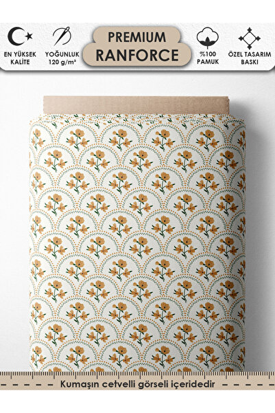 FabricsTown 100% Cotton Ranforce Fabric 100X240 cm 120 G/M² Digital Printing ...