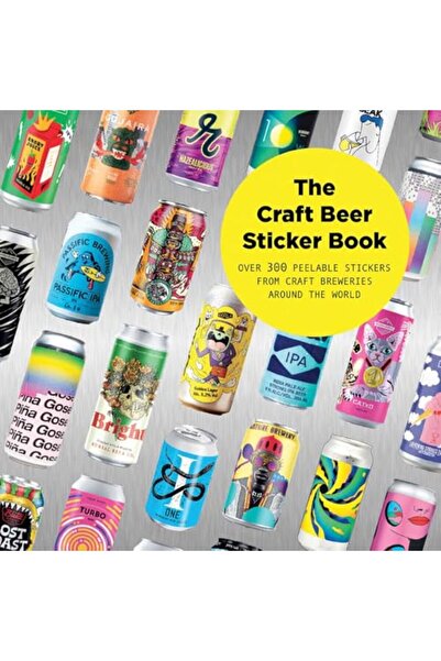 sticker كتاب البيرة الحرفية: 300 ملصق قابل للإزالة من مصانع البيرة الحرفية حو...