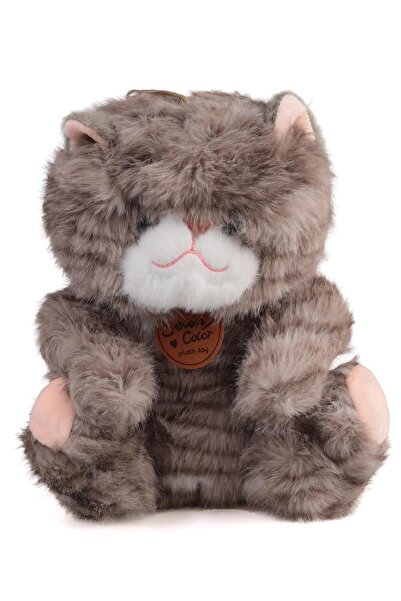 CAN OYUNCAK Plush Sitting Cat 25 cm - Standard Standard