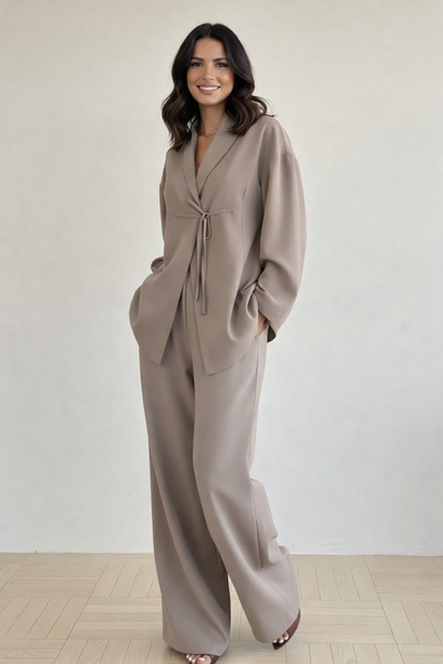 My Blog Mink Blouse Pants Set - 8767