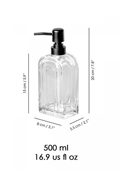 MİEN Cam Sıvı Sabunluk 500 ml