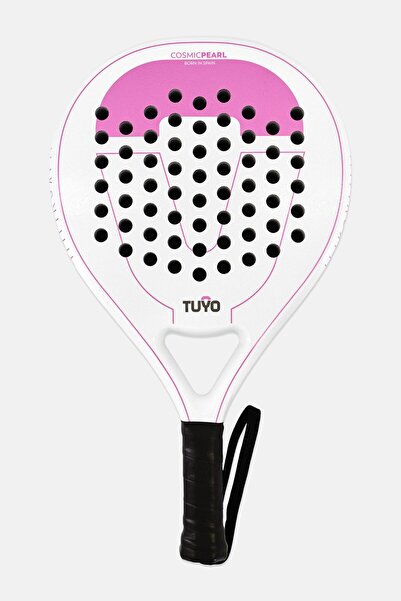 Tüyo مضرب بادل كوزميك بيرل، أبيض