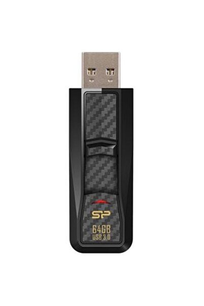 Silicon Power Blaze B50, 64GB, USB 3.0, Black, Silicon